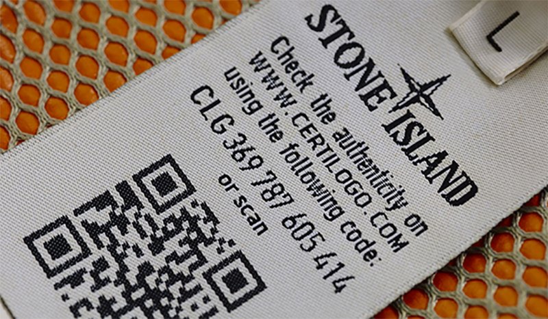 Ярлык Stone Island Certilogo